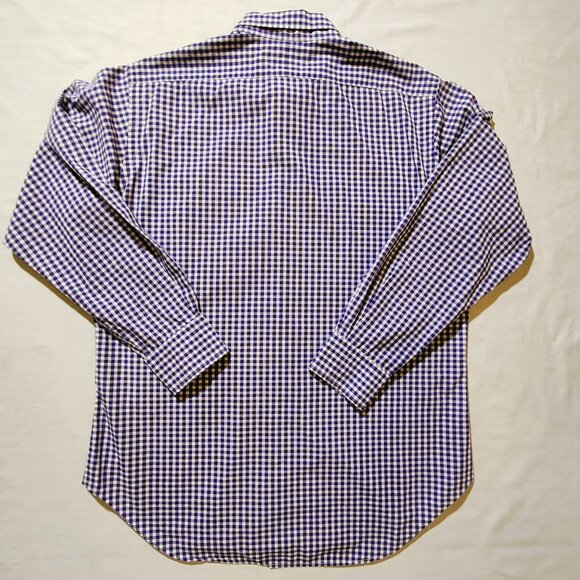Lauren Ralph Lauren Men's 15 1/2 32/33 Checkered Long Sleeve Shirt - Picture 3 of 10
